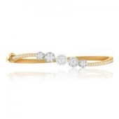 Beautifully Crafted Diamond Bracelet in 18k Gold with Certified Diamonds - BRK10101W